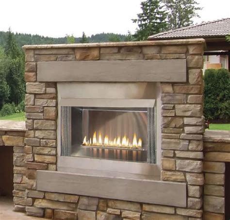 An outdoor gas fireplace burns natural or propane gas only. Beauty Of Outdoor Gas Fireplace — Rickyhil Outdoor Ideas