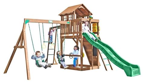 9 Unbeatable Wooden Swing Sets For Solid Backyard Fun Fractus Learning