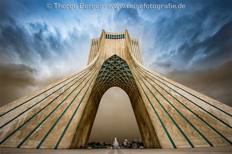 Azadi Tower At Teheran Iran