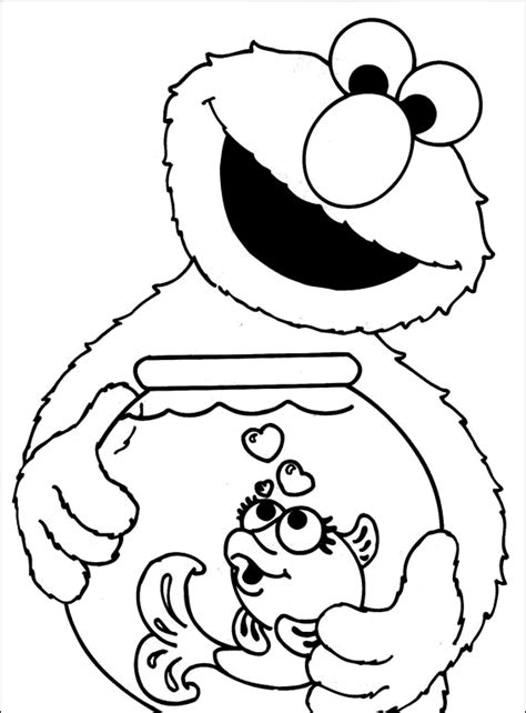 Print And Download Elmo Coloring Pages For Childrens Home Activity