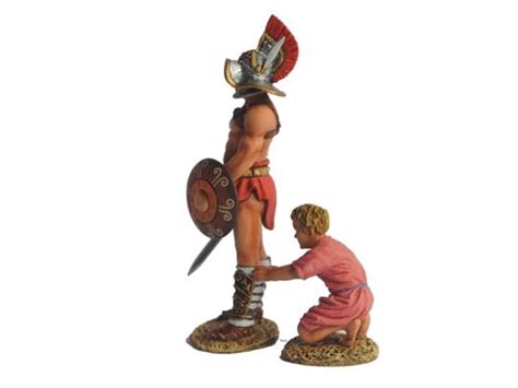 Hoplomachus Roman Gladiator Figure And Assistant Figure Rom6016 Tm