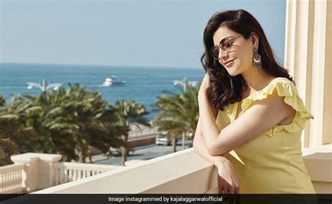 Kajal Aggarwal Looks Gorgeous As She Flaunts Her Pregnancy Glow In Dubai See Photos Bharat Times