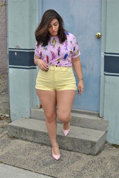 High Waisted Shorts For Chubby On Stylevore
