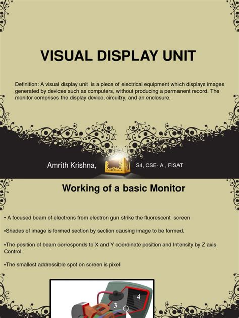 Visual Display Units Monitors