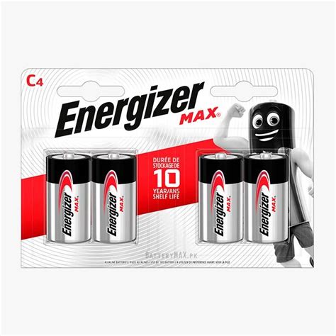 Energizer Max C Alkaline Battery Lr14 4 Pack Pakistans Best