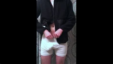 Gay Teen Jerks Off In Calvin Klein Underwear And Fleece