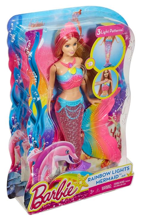 barbie rainbow lights mermaid doll mary arnold toys