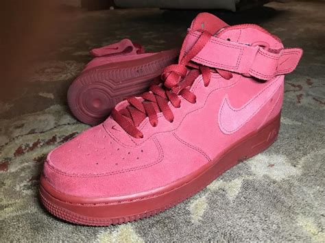 Nike Air Force 1 High Top Red Grailed