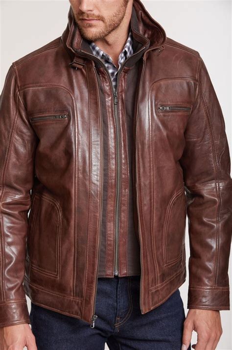 Memphis Leather Moto Jacket Boys Leather Jacket Brown Leather Jacket
