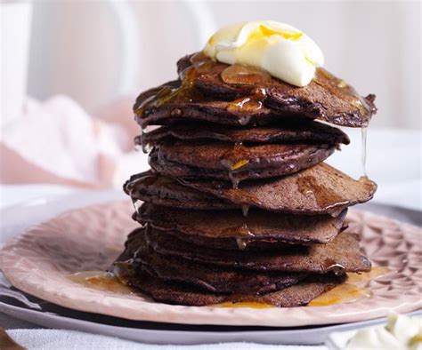 Dark Chocolate Pancakes With Marmalade And Crème Fraîche Australian