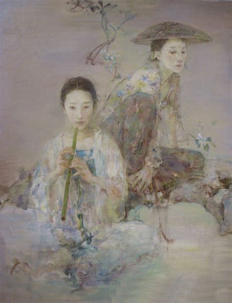 Hu Jundi Impressionist Painter Pintando Retratos