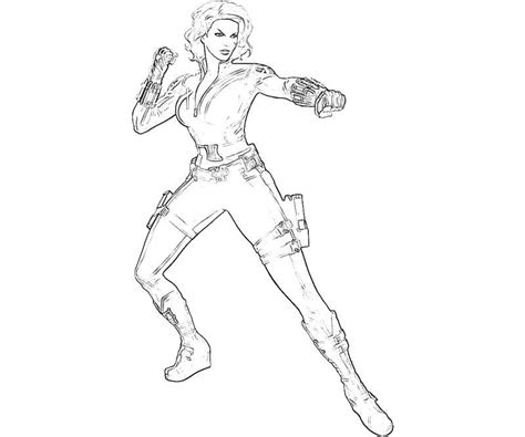 Black widow coloring pages for kids. Black Widow Avengers Coloring Pages - Get Coloring Pages