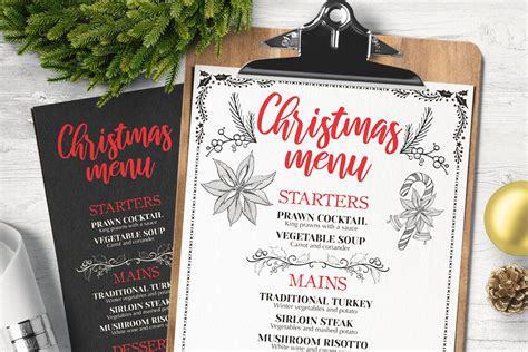 ***two sides with all dinners***. 10 Best Christmas Restaurant Menu Templates - Barcelona ...
