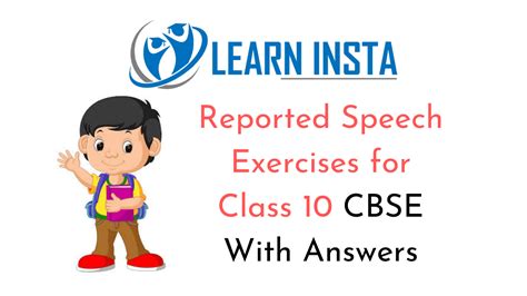 Reported Speech Exercises For Class 10 Cbse With Answers Ncert Mcq