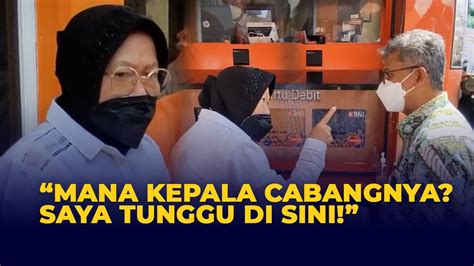Alasan Mensos Risma Marahi Petugas Bank Di Surabaya Kompas Tv Vidio