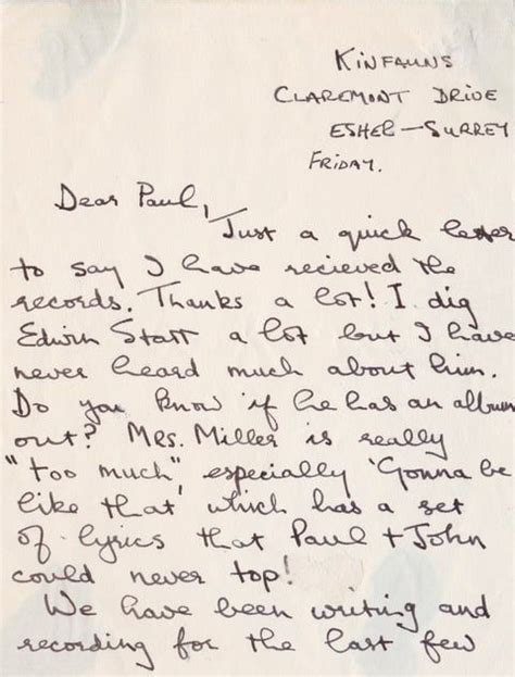 Read Previously Unknown George Harrison Letter From 1966 Beatles