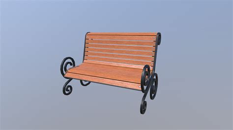bench 3d model by daront123 [001013b] sketchfab
