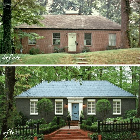 How we limewashed our brick home. Inspiring Before and After Exterior Remodel Projects to ...