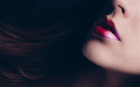 X Resolution Close Up Photo Of Woman S Lips With Red Lipstick