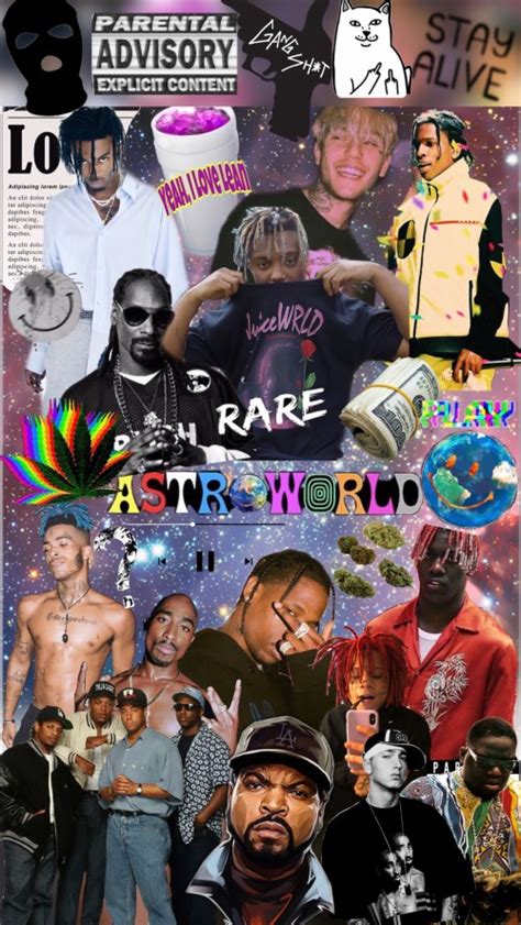 Rapper Collages Desktop Wallpaper