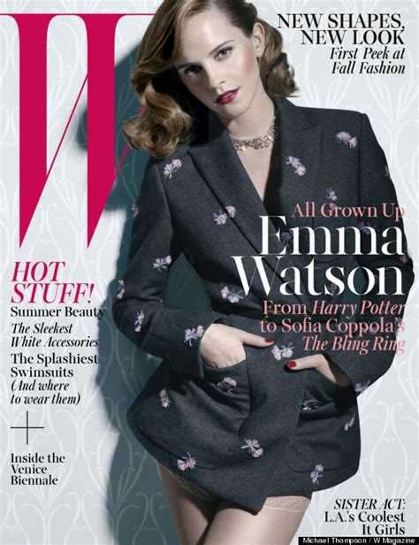 Emma Watson In W Magazine I Wanted To Wear A Sportsbra Until I Was 22