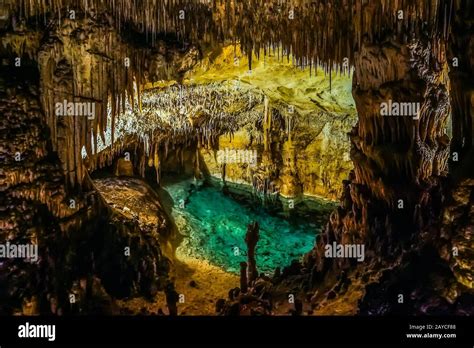 Cuevas Del Drach Or Dragon Cave Mallorca Island Spain Stock Photo Alamy
