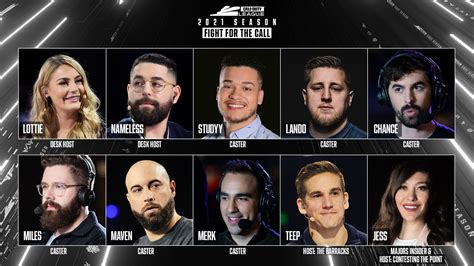 Call Of Duty League Announces Broadcast Talent For The Season Call Of Duty Black Ops