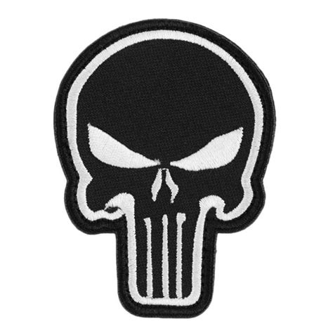 Znpnxn 3d Punisher Skull Moral Embroidery Velcro Patch Tactical Armband