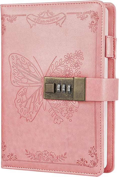 diary with lock journal for women girls vintage lock journal refillable personal locking
