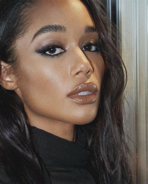 laura harrier in 2022 sexy makeup makeup looks makeup for black women