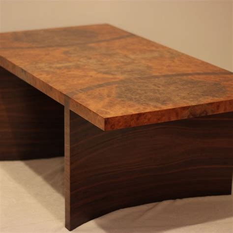 Custom Walnut Burl Coffee Table By Rileys Custom Cabinets