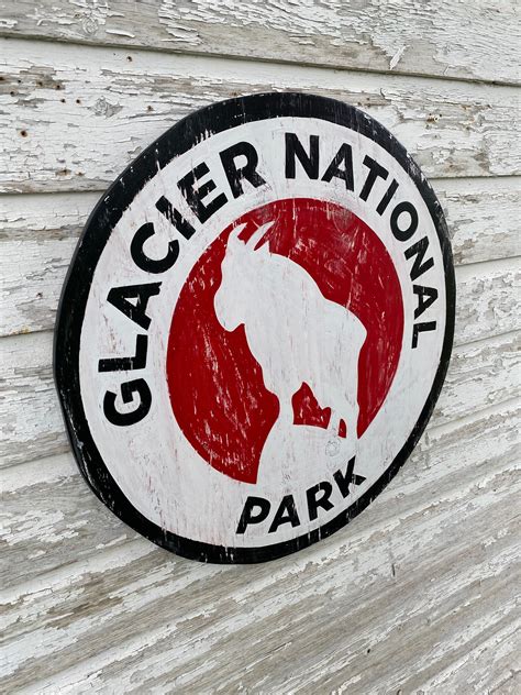 Glacier National Park Sign Etsy