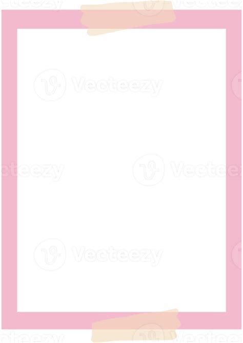 Pastel Frame With Notepaper Style 15327815 Png