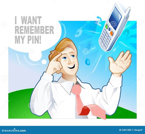 How I Can Remember Pin Code Stock Vector Illustration Of Lost
