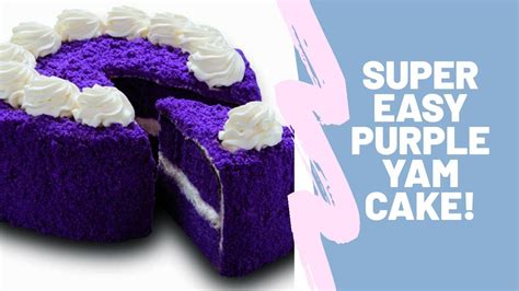 Purple Yam Cake Ube Cake With Swiss Meringue Buttercream Step By