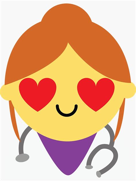 Doctor Girl Emoji Sticker For Sale By Hippoemo Redbubble