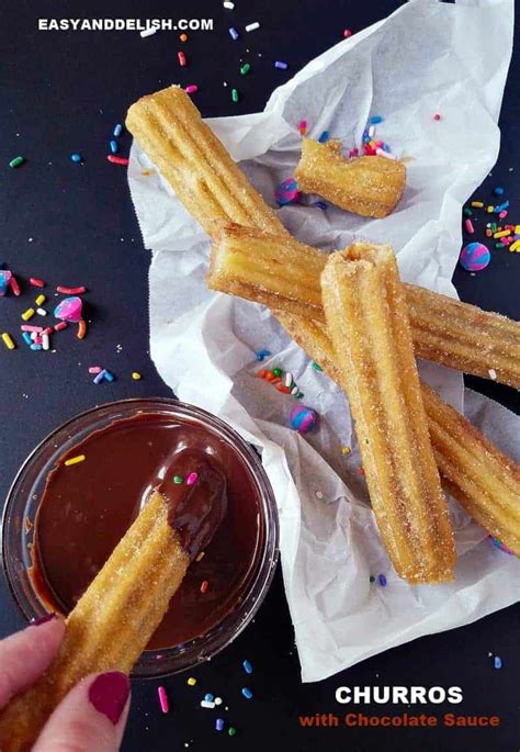 Churros With Chocolate Sauce Recipe Video Easy And Delish