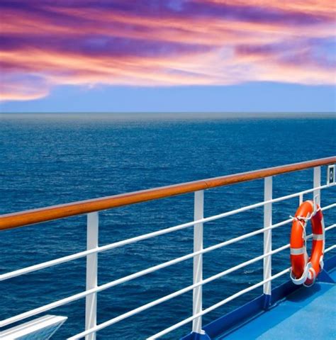 Cruise Ship Ocean Deck Travel Off Path