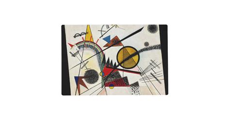Kandinsky In The Black Square Placemat Zazzle