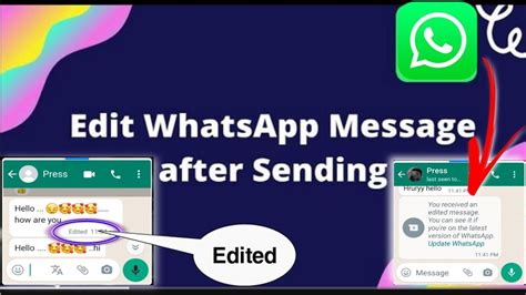 How To Enable Edit Whatsapp Messages After Sending 2023 You Received