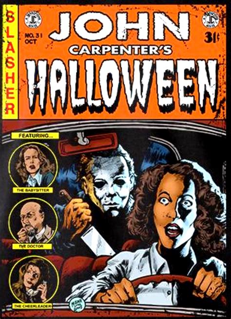 The Horrors Of Halloween Ec Comics Style Artwork Of Horror Movies Part