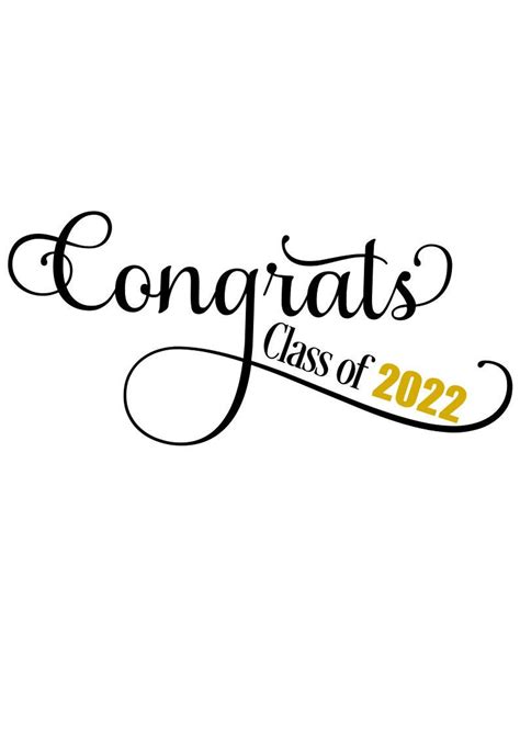 Congrats Class Of 2022 Svg Graduation Svg Senior 2022 Etsy