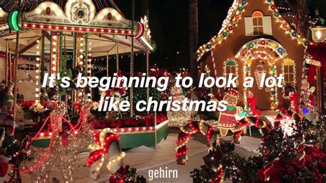 Michael Bublé Its Beginning To Look A Lot Like Christmas Lyrics