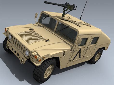 M1025 Hmmwv Us Army Desert Humvee 3d Model By Mesh Factory