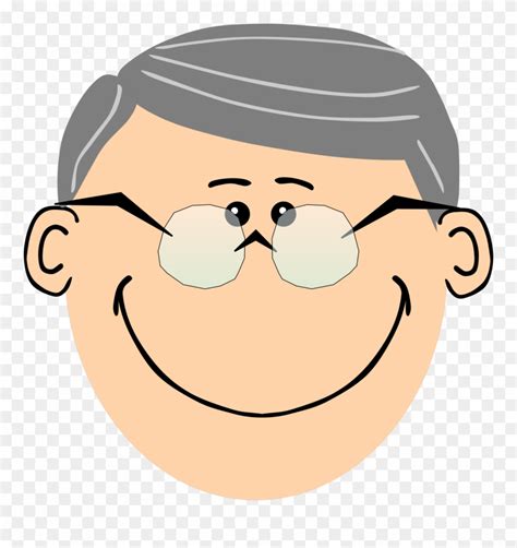 Smiling Man Face Clip Art Free Vector 4vector Cartoon Man Face
