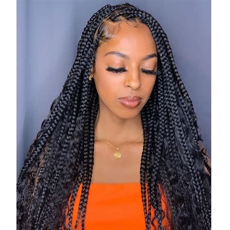 buy goddess box braids crochet hair 96 strands 22 inch bohomian crochet braids box braids 3x