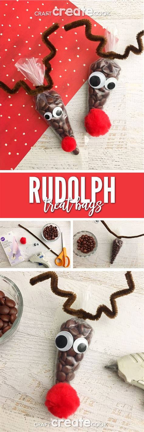 Rudolph Treat Bags Craft Create Cook