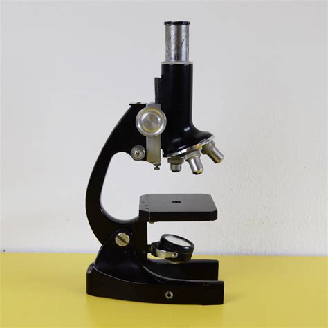 Vintage Microscope Retro Industrial Microscope Pbl 40x Etsy Uk