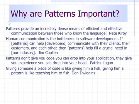 Ppt An Introduction To Patterns Powerpoint Presentation Free