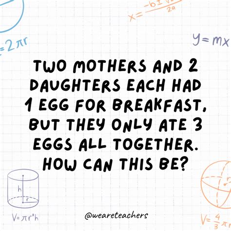 35 Clever Math Brain Teasers For Kids